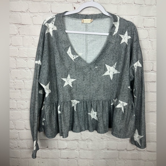 Altar’d State Relaxed Fit Babydoll Lightweight Sweater Blouse Oversized, Sz XS‎ - Picture 1 of 4